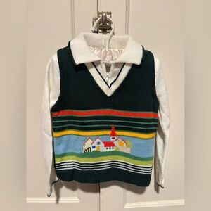 Vintage Toddler A Little Angel Sweater with Vest